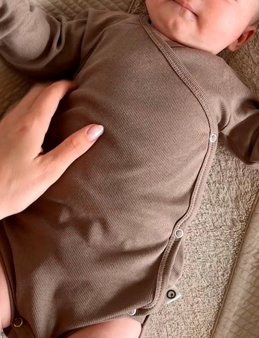 Müsli by Green Cotton - Rib l/s body - shop efter alder - walnut - 0