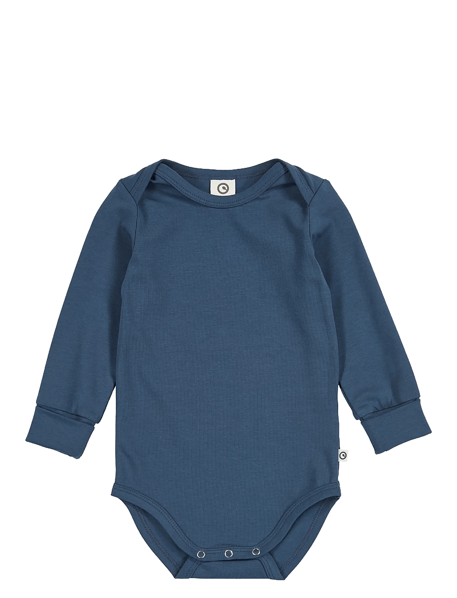 Müsli by Green Cotton - Cozy me l/s body - langærmede bodyer - navy - 0