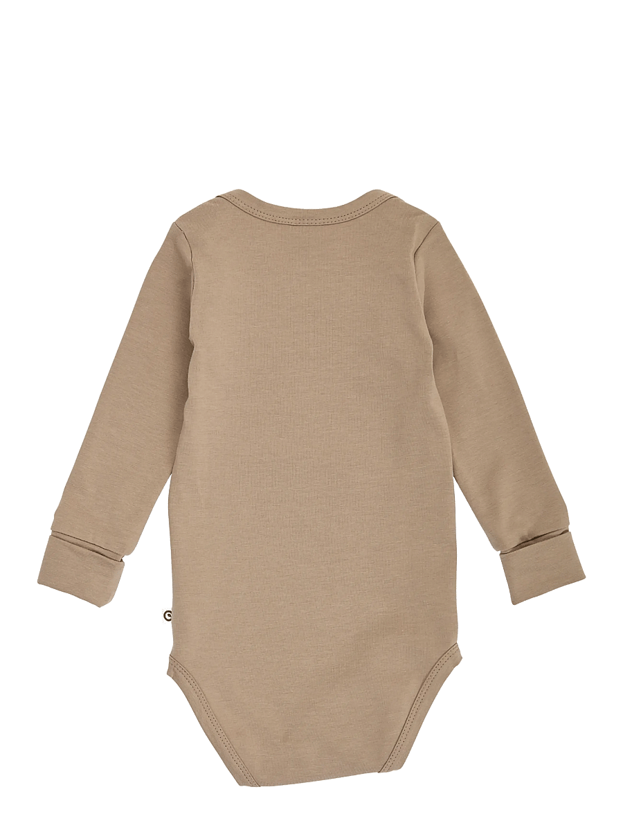 Müsli - Cozy me l/s body - langärmelige bodys - walnut - 1