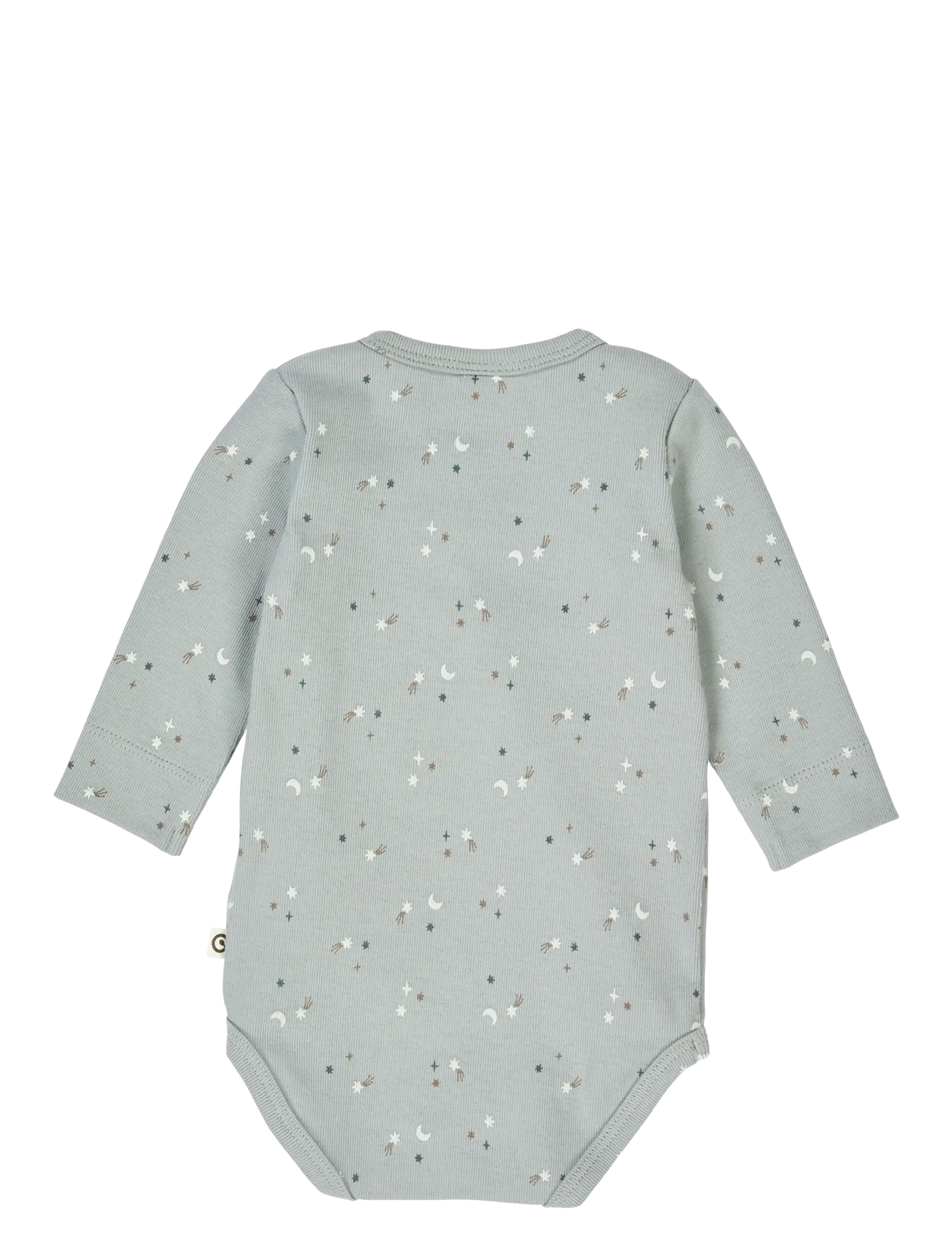 Müsli by Green Cotton - Stars l/s body - shop efter alder - jasmin blue/ walnut/ stormy blue - 1