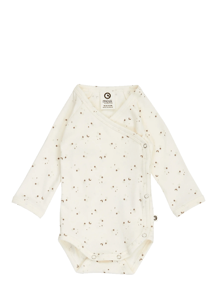 Müsli by Green Cotton - Sparkle l/s body - shop efter alder - balsam cream/ walnut/ oat - 1