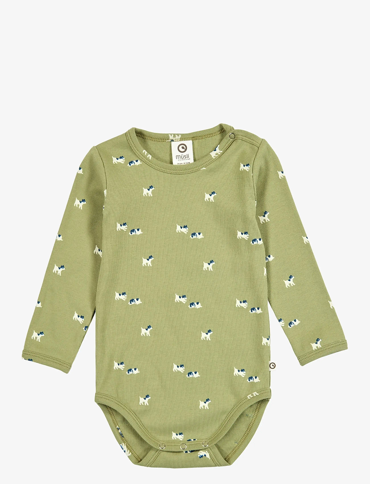 Müsli by Green Cotton - BFF l/s body - pikkade varrukatega bodid - spring/ navy/ tofu - 0