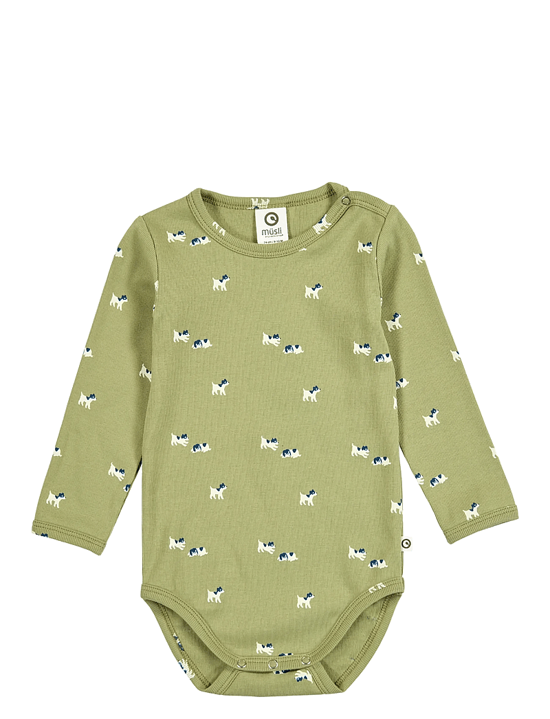 Müsli by Green Cotton - BFF l/s body - pikkade varrukatega bodid - spring/ navy/ tofu - 0