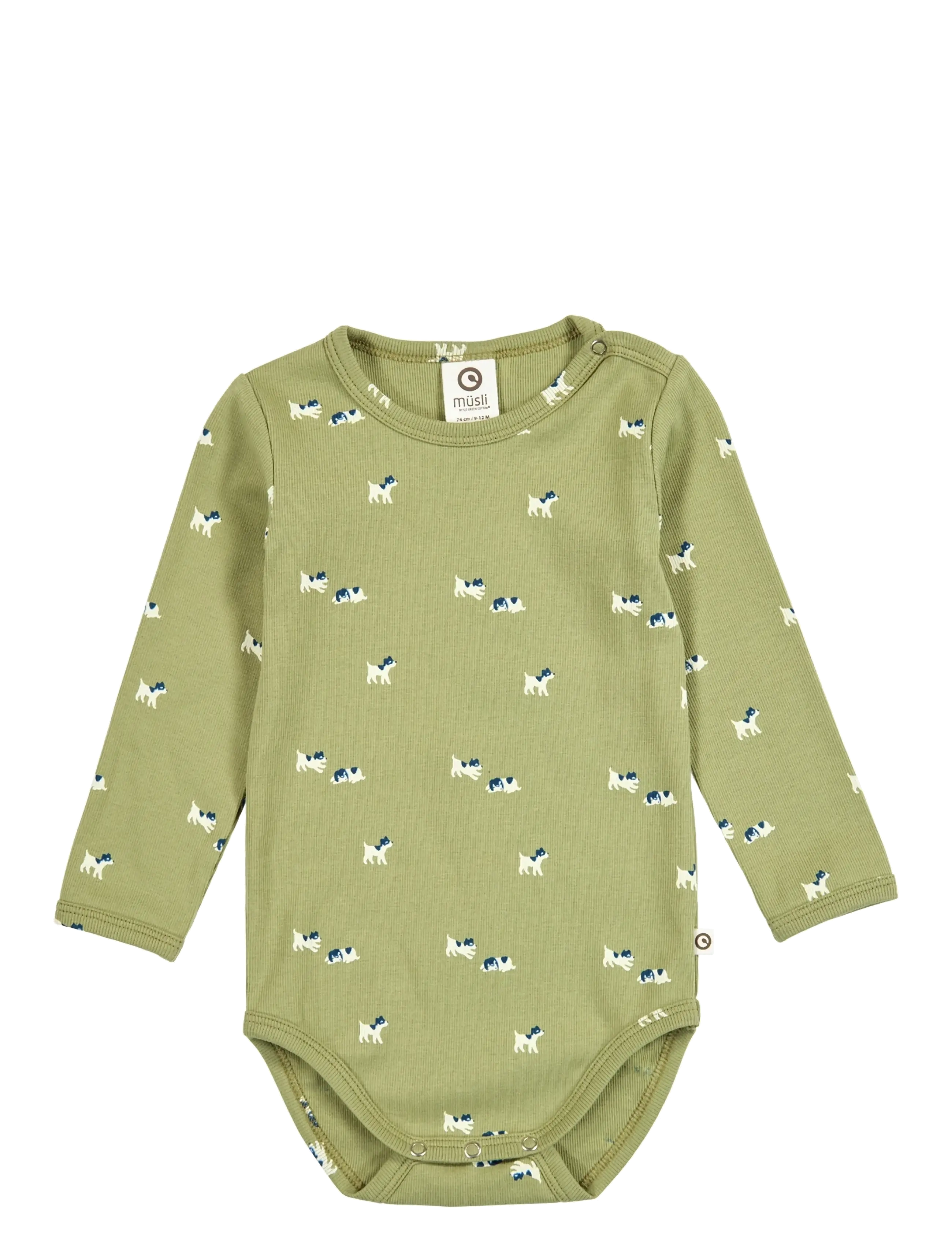 Müsli by Green Cotton BFF l/s body - App deal - SPRING/ NAVY/ TOFU / green