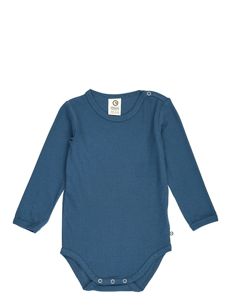 Müsli - Mellow l/s body - langärmelige bodys - navy - 0