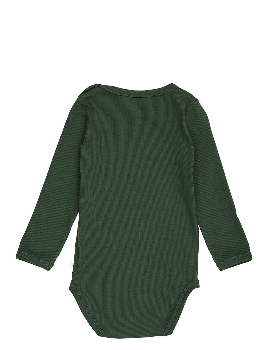 Müsli - Cozy me rib l/s body - langärmelige bodys - forest green - 1