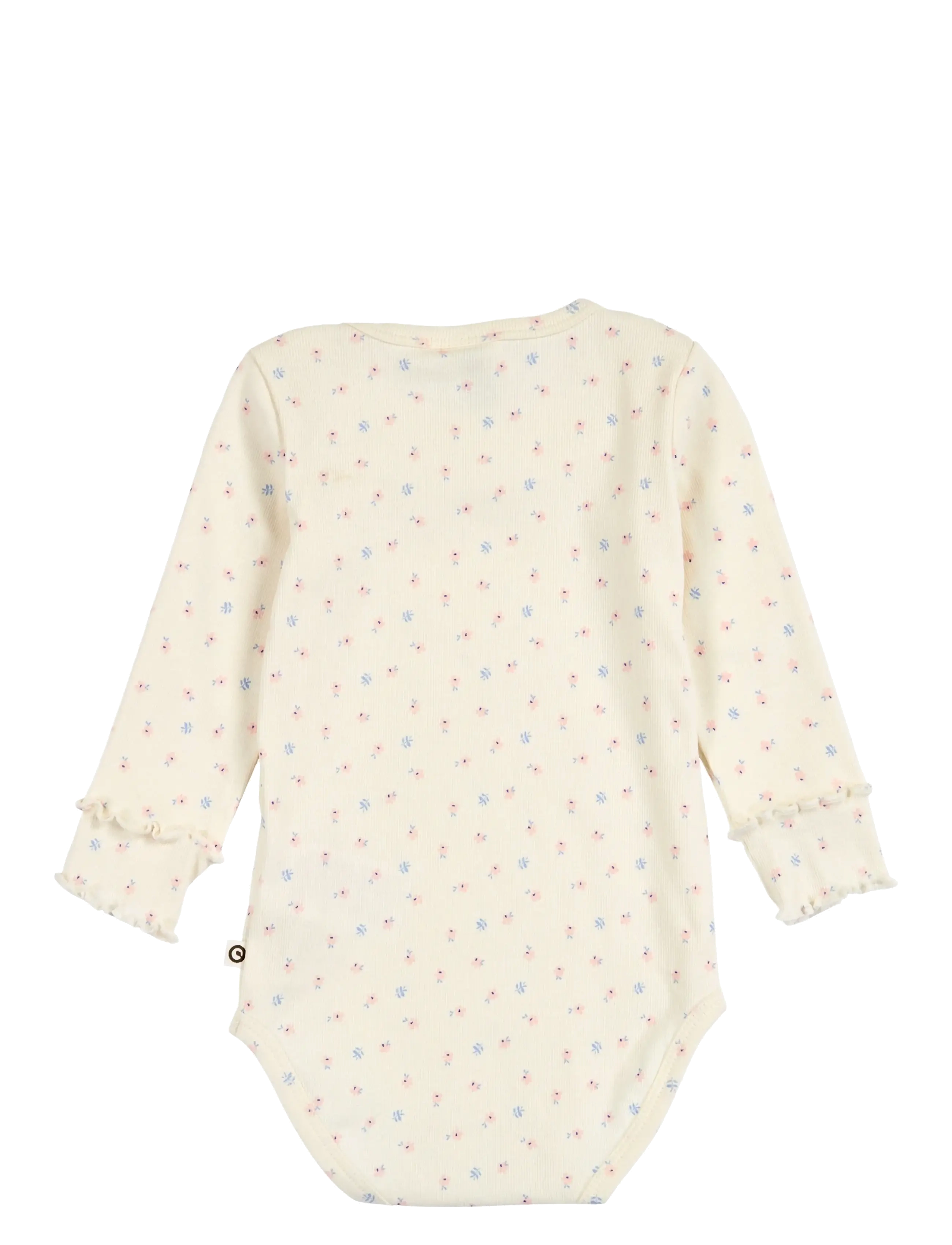 Müsli by Green Cotton - Spring frill collar l/s body - langærmede bodyer - tofu/ nectar/ shell blue - 2