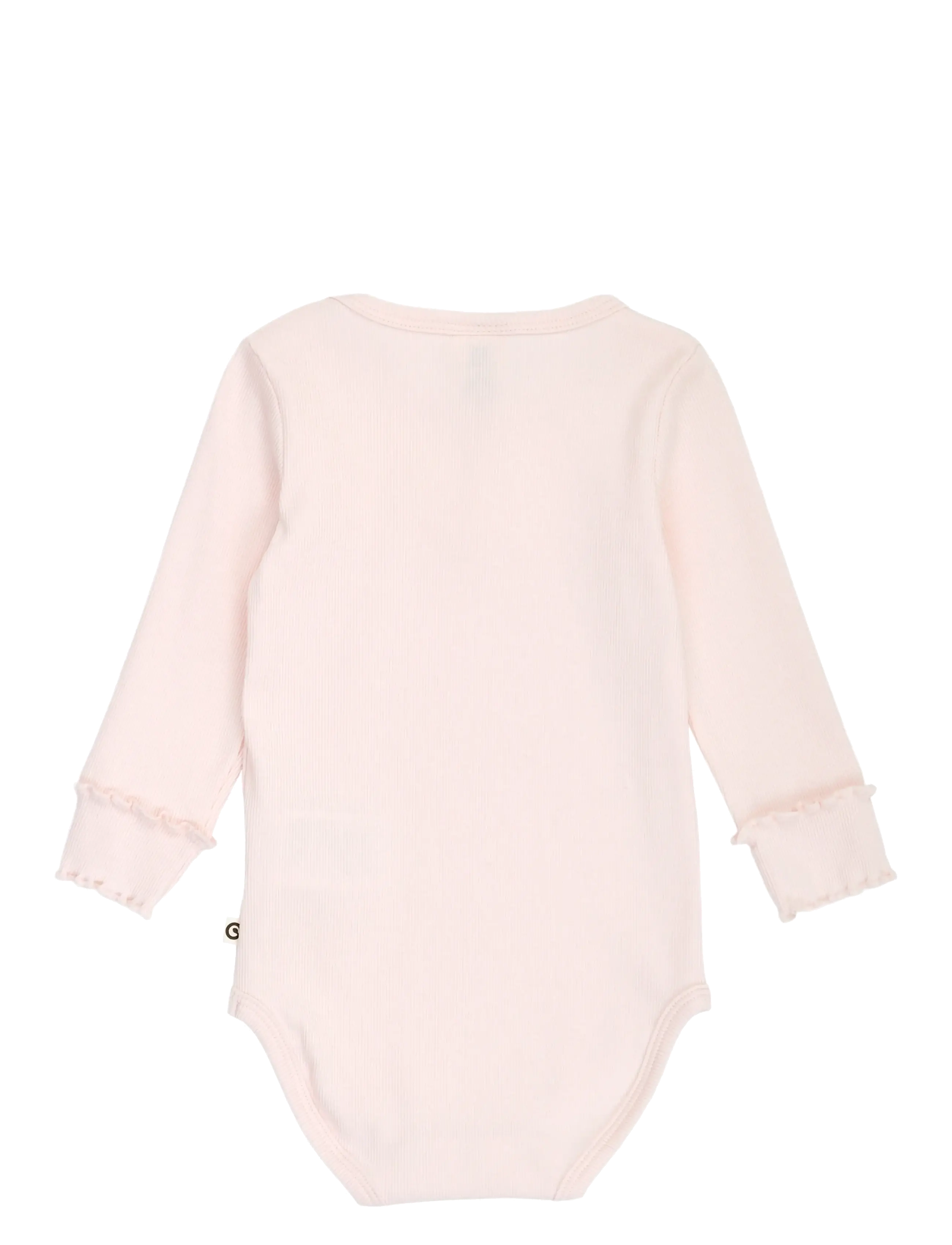 Müsli by Green Cotton - Cozy me rib deco l/s body - long-sleeved bodies - primrose - 1