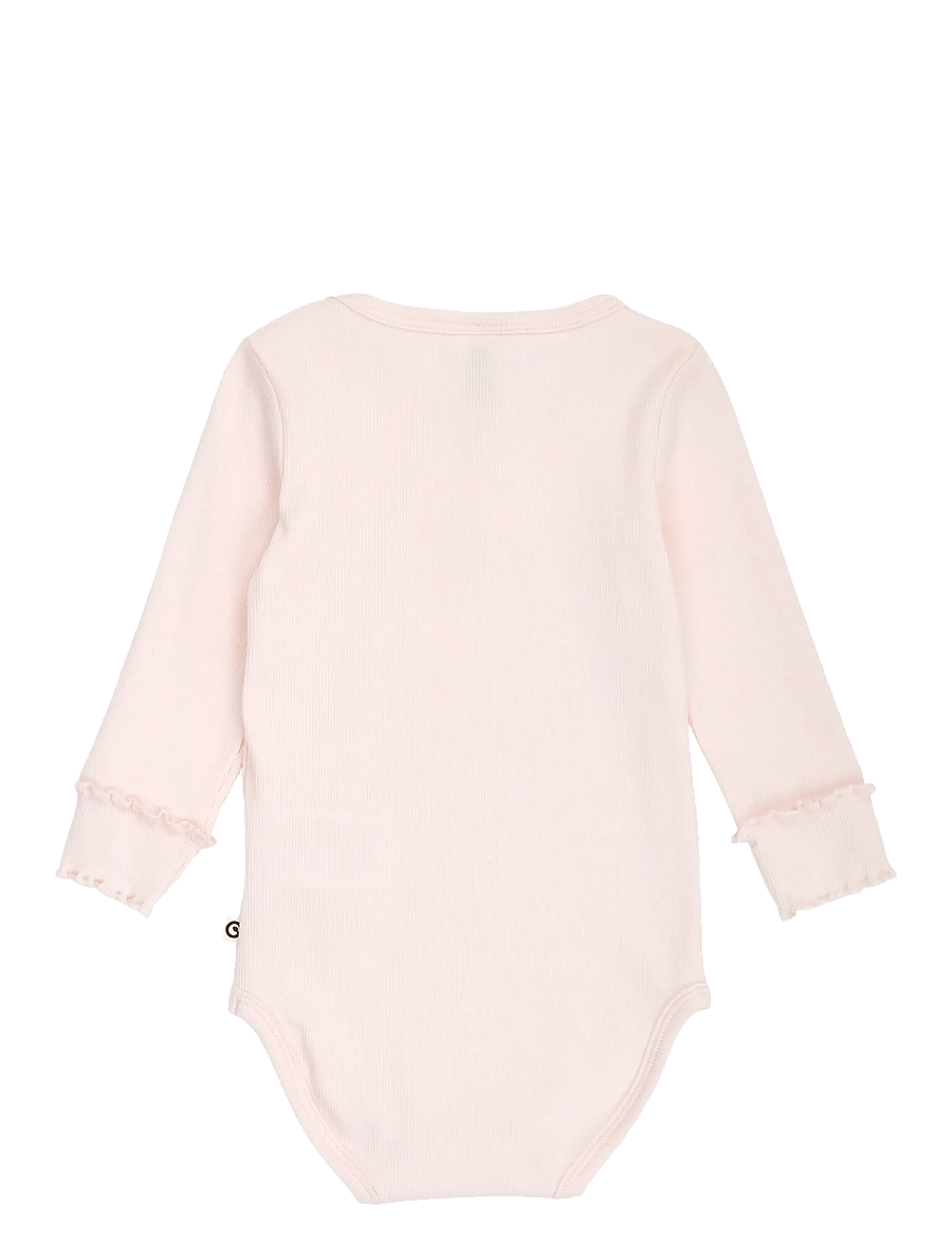 Müsli by Green Cotton - Cozy me rib deco l/s body - langärmelige bodys - primrose - 1
