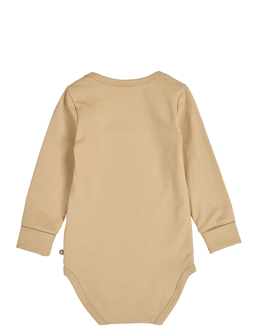 Müsli by Green Cotton - Cozy me l/s body 2-pack - langærmede bodyer - safari / tofu - 2