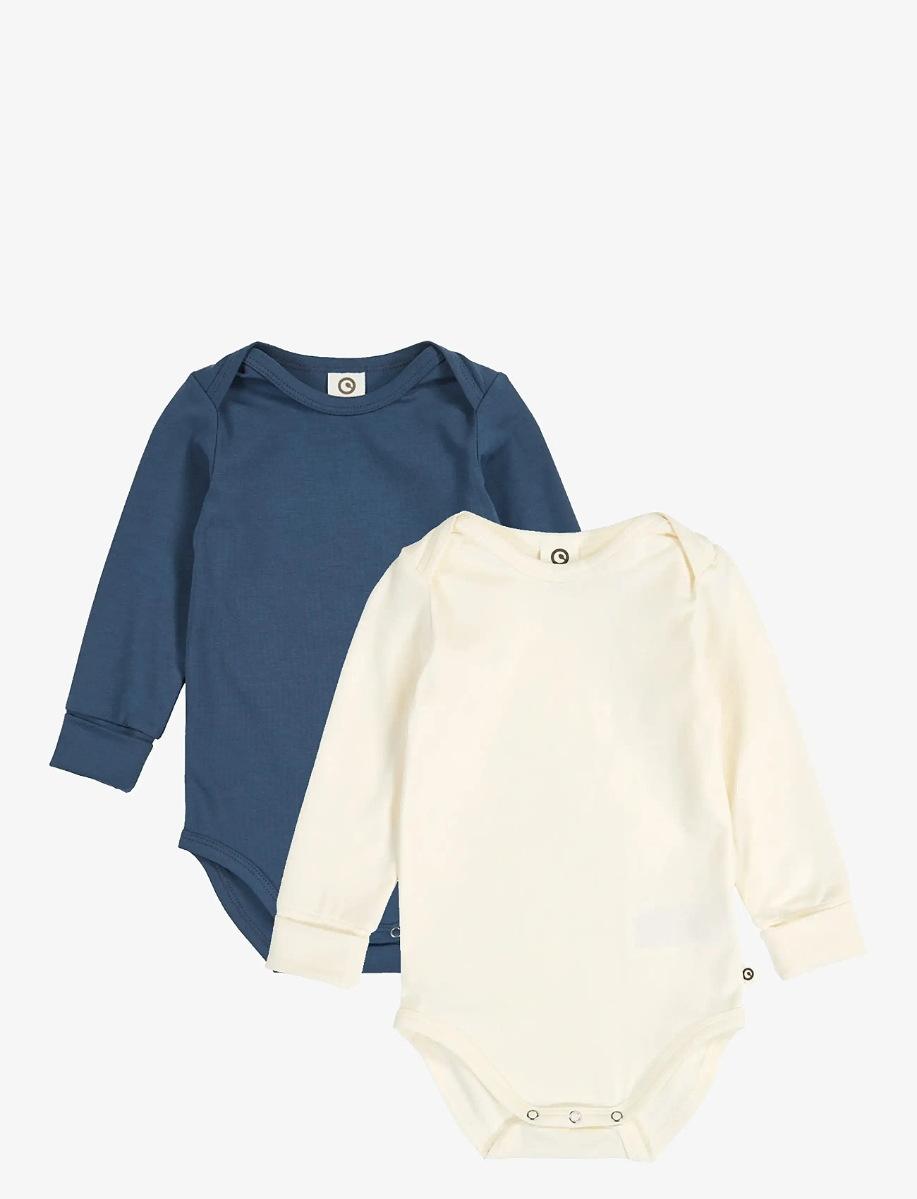 Müsli by Green Cotton - Cozy me l/s body 2-pack - pikkade varrukatega bodid - tofu / navy - 0