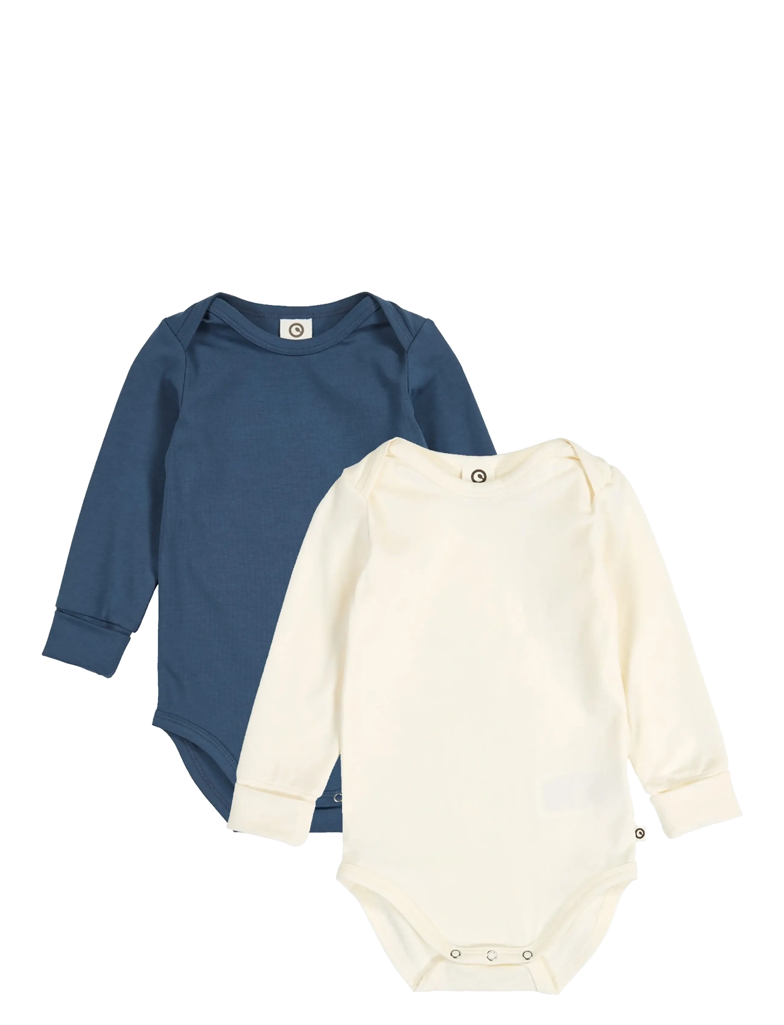 Müsli by Green Cotton Cozy me l/s body 2-pack - Kläder - TOFU / NAVY / cream