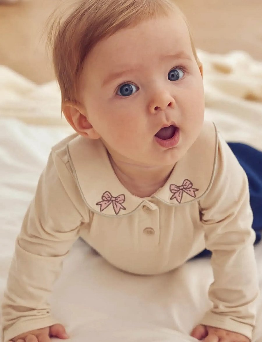 Müsli - Cozy me embroidery l/s shirt body - langärmelige bodys - oak - 0