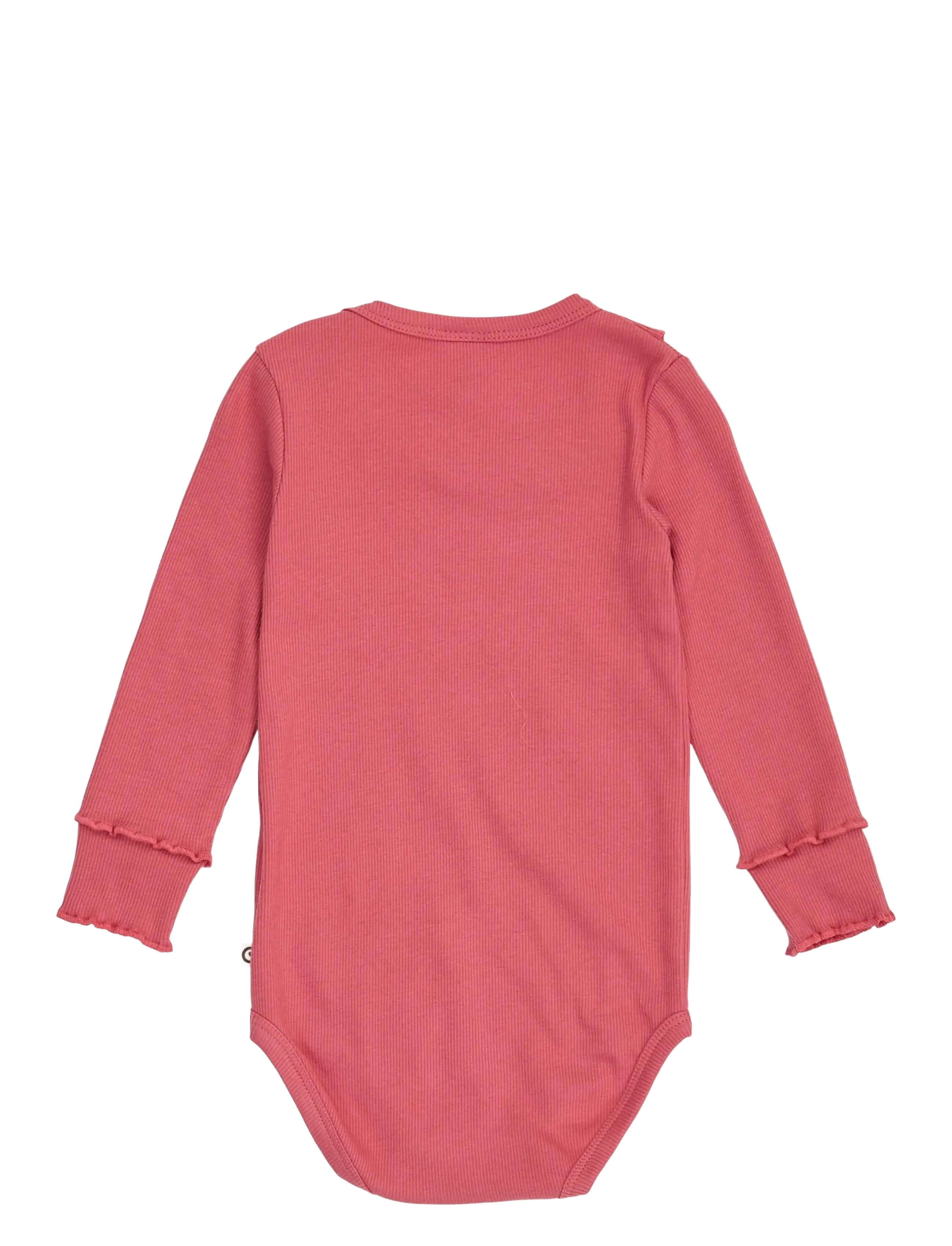 Müsli - Cozy me rib frill collar l/s body - langärmelige bodys - baroque rose - 1