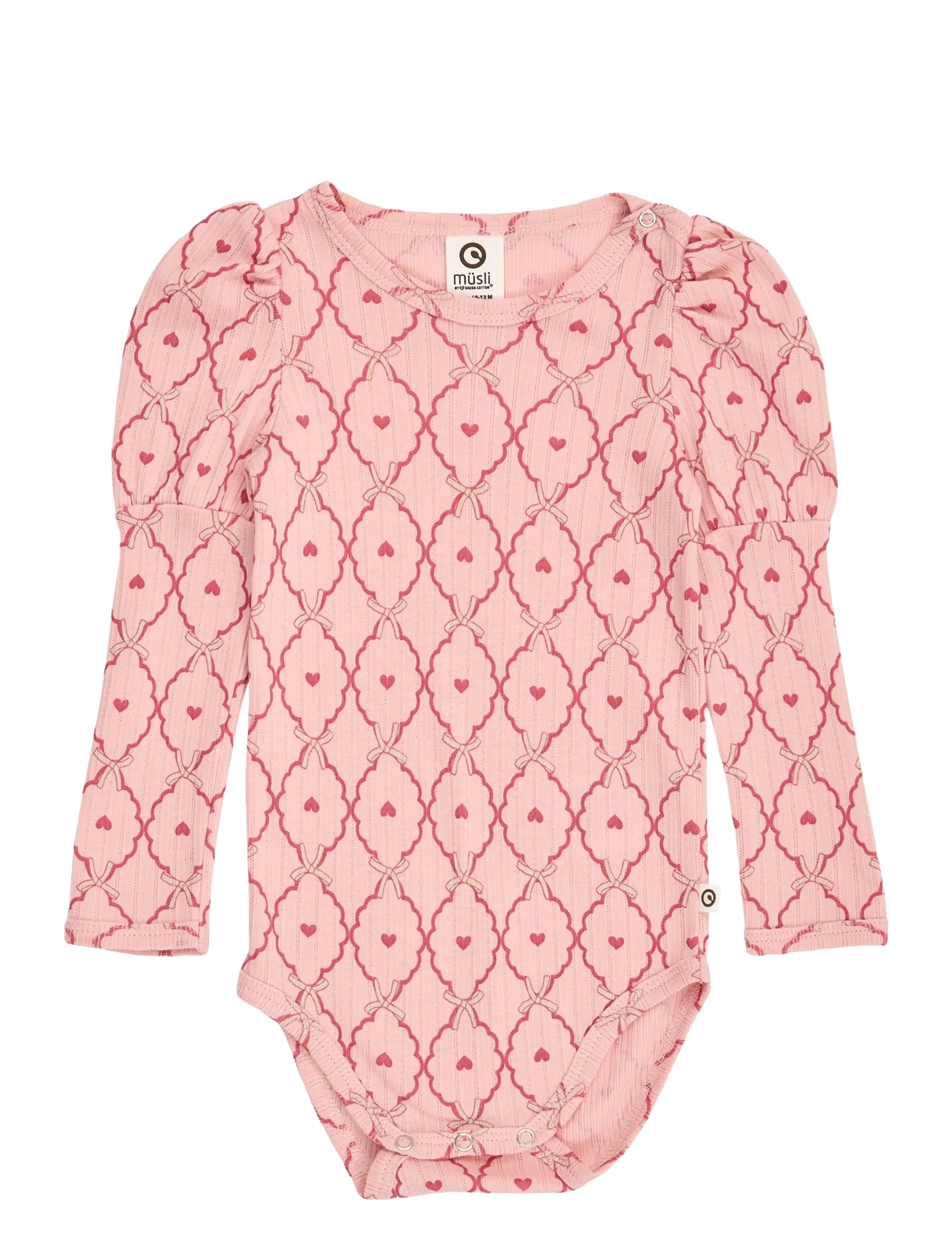 Müsli Love puff l/s body - Kleidung - BLUSH/ BAROQUE ROSE/ OAK / pink/rose