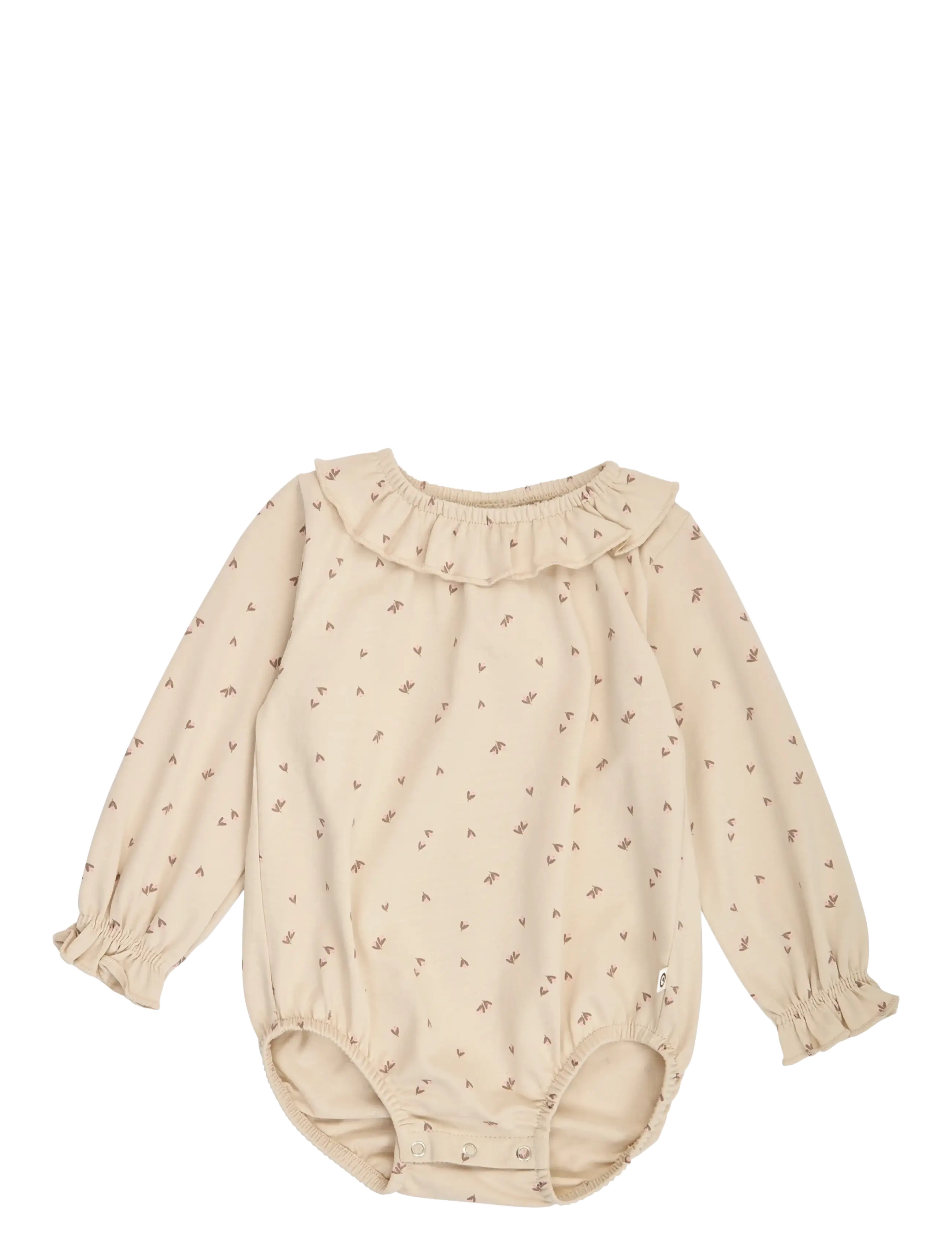Müsli Fleur frill collar l/s body - Kleidung - OAK/ WALNUT/ BLUSH / beige