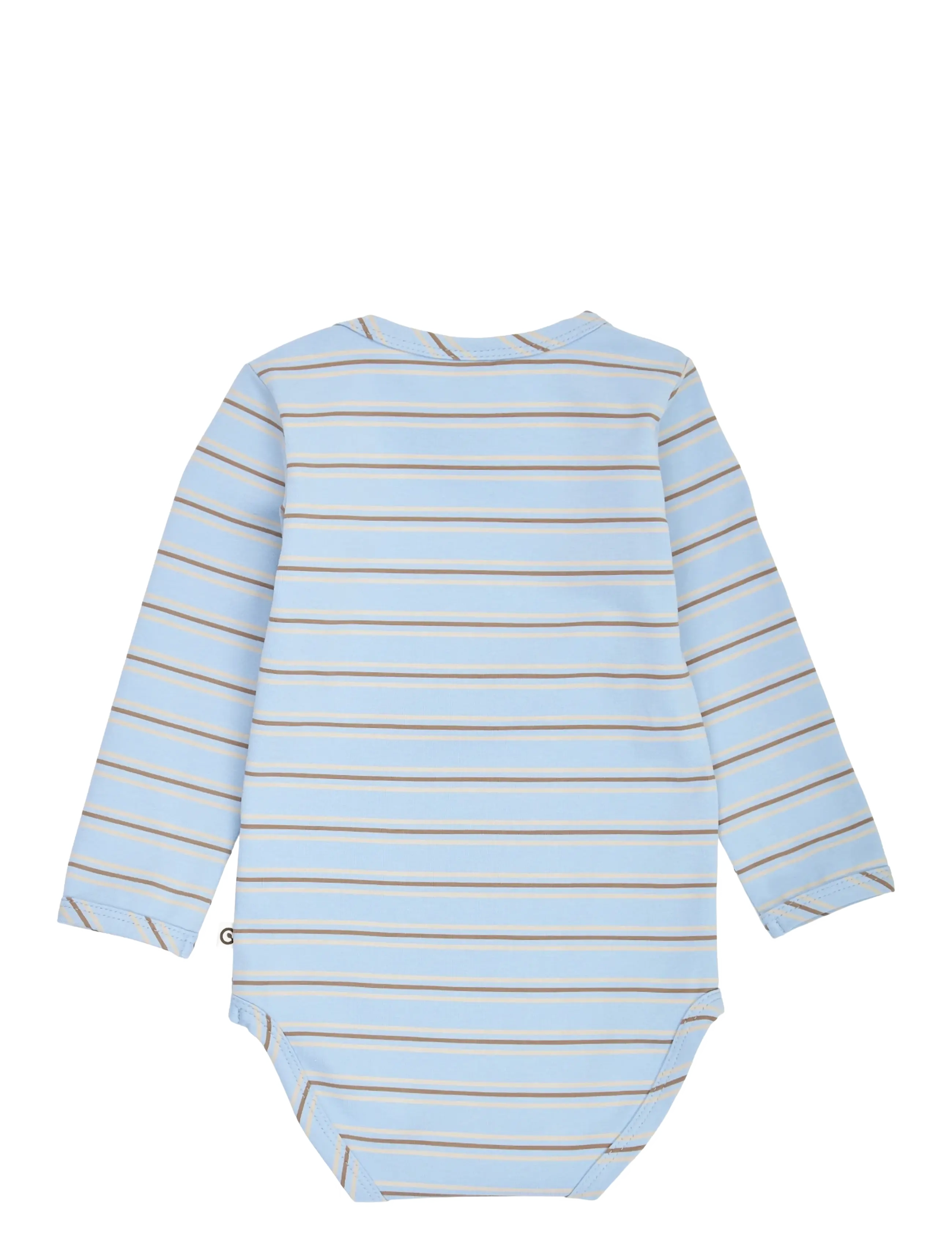 Müsli - Storybook stripe l/s body - langärmelige bodys - soft blue/ walnut/ oak - 1