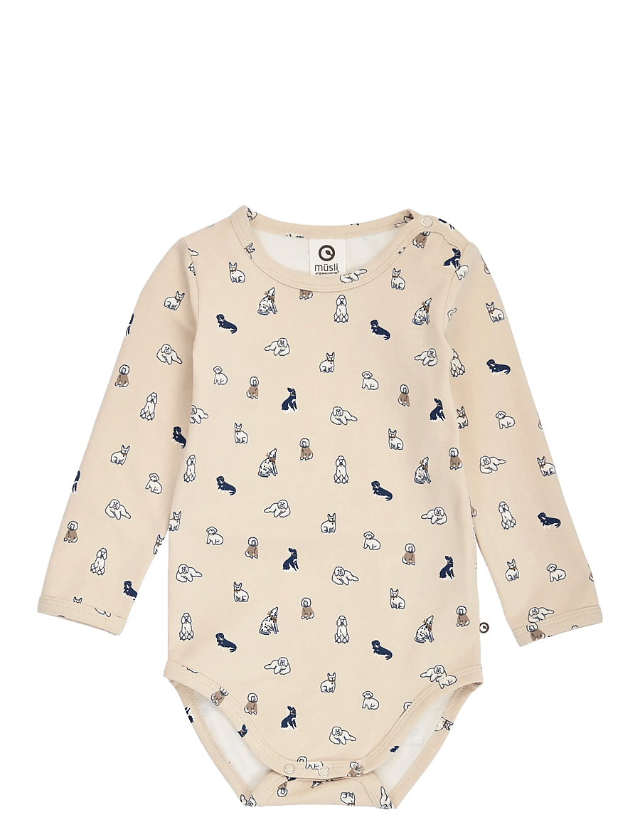 Müsli - Old english l/s body - langärmelige bodys - oak/ walnut/ navy - 0
