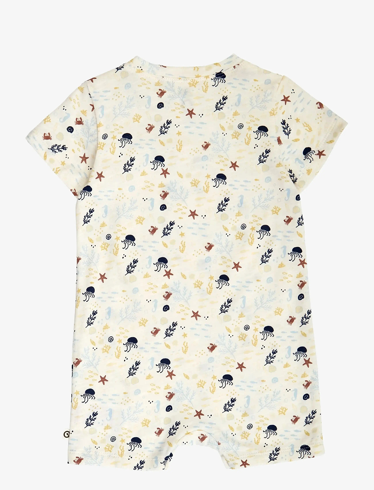 Müsli by Green Cotton - Sea beach body - short-sleeved bodies - tofu/ hemp/ navy - 1