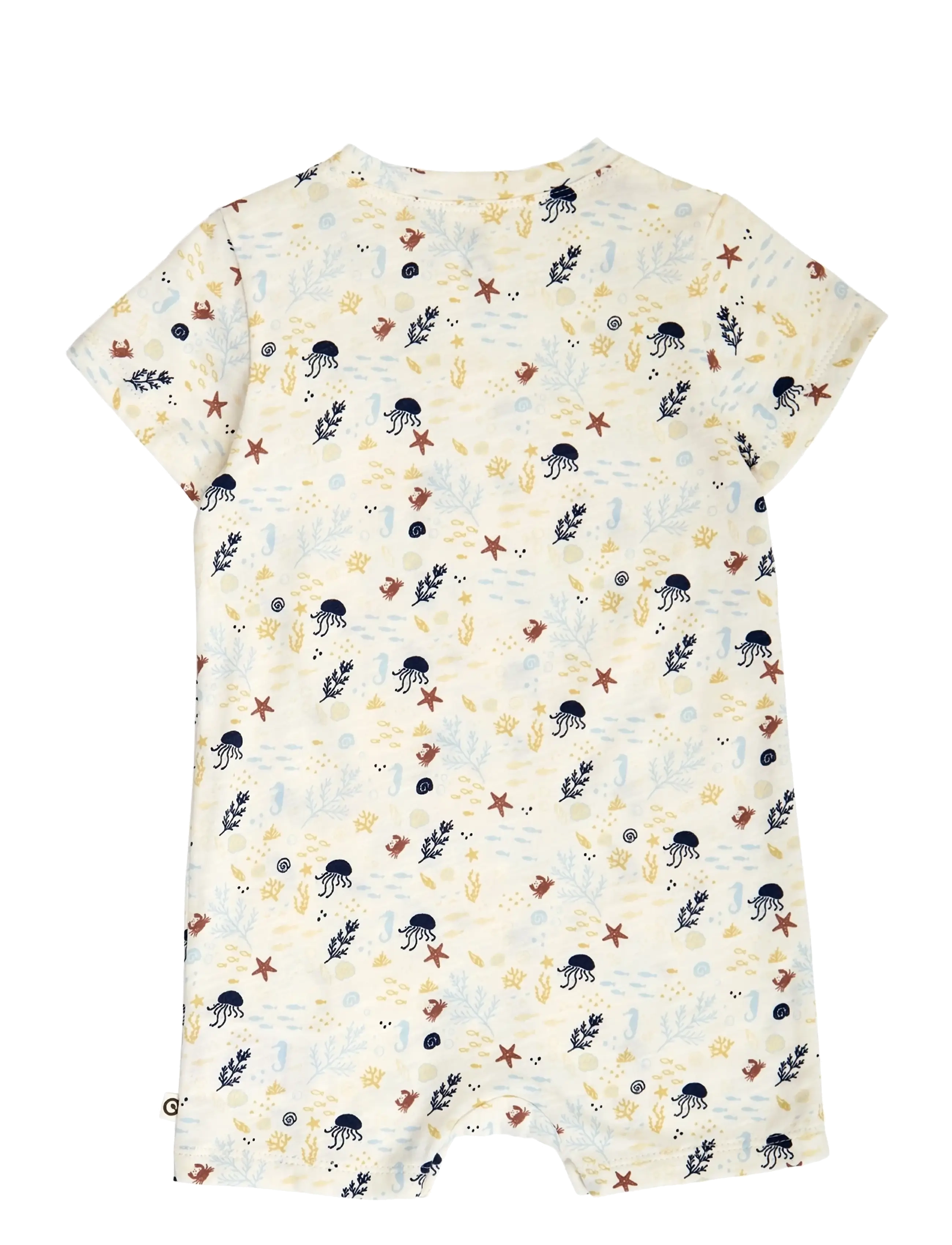 Müsli by Green Cotton - Sea beach body - kortærmede bodyer - tofu/ hemp/ navy - 1