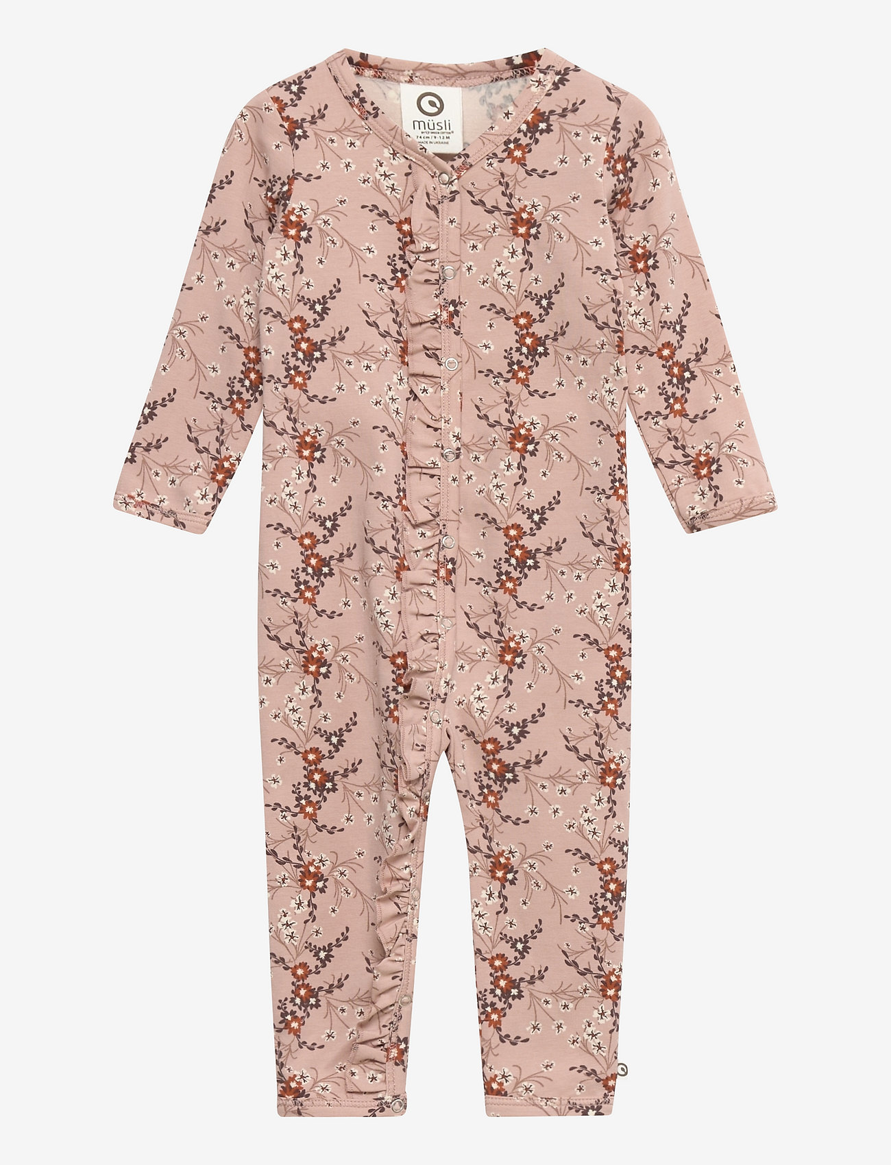 Müsli by Green Cotton - Geranium bodysuit - rose sugar - 0