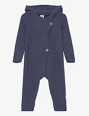 Müsli by Green Cotton - Woolly fleece suit - fleece overalls - night blue - 0