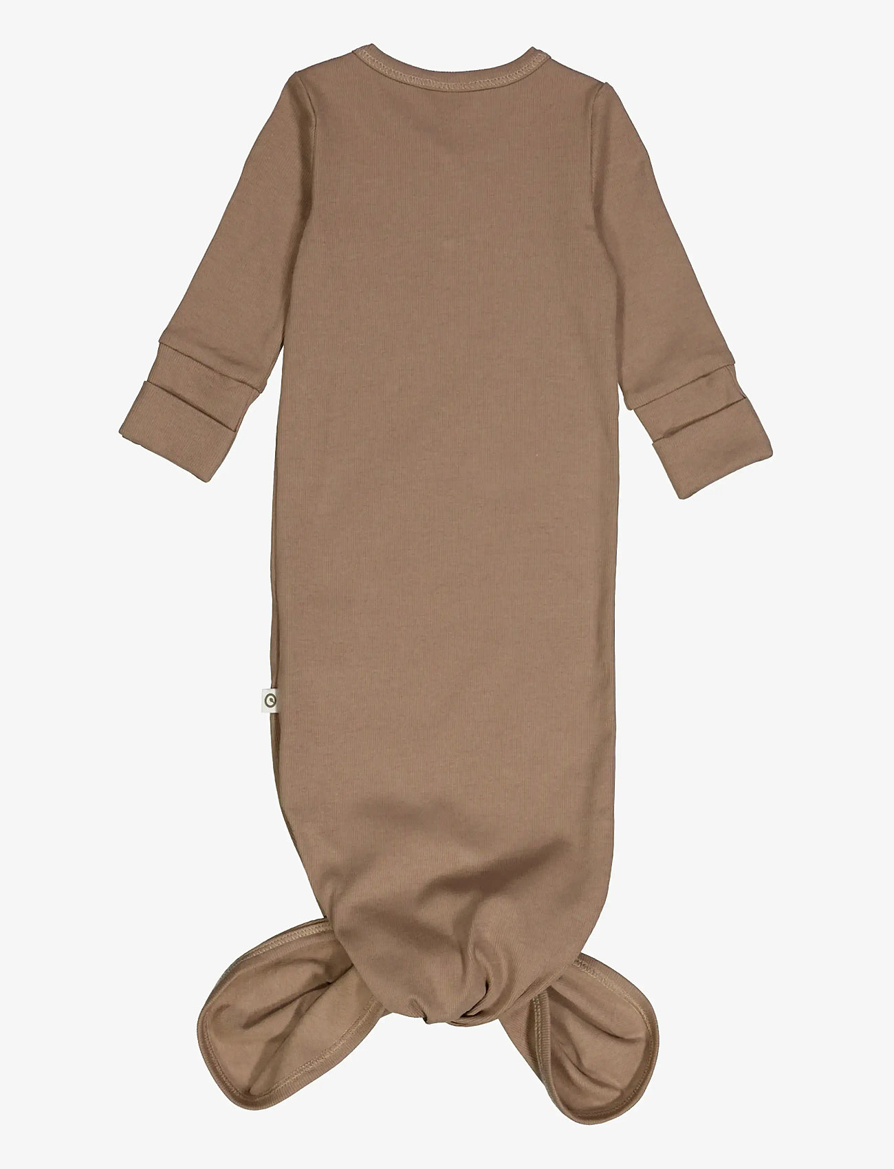 Müsli by Green Cotton - Rib l/s knot gown - Öösärgid - walnut - 2