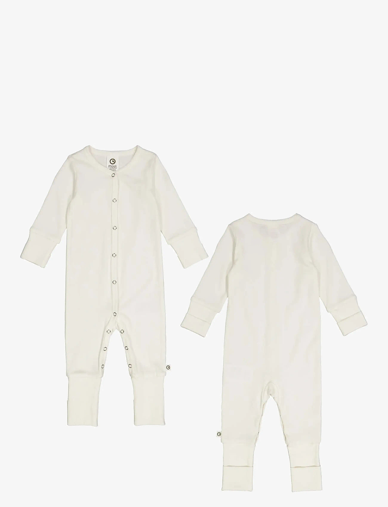 Müsli by Green Cotton - Rib bodysuit - långärmade bodysuits - balsam cream - 3