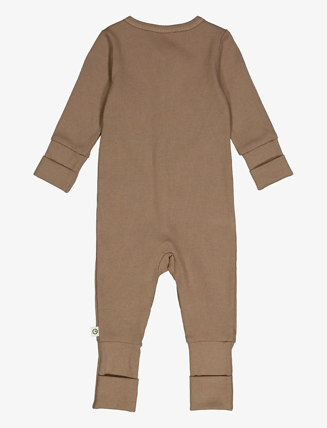 Müsli by Green Cotton - Rib bodysuit - langærmede heldragter - walnut - 2