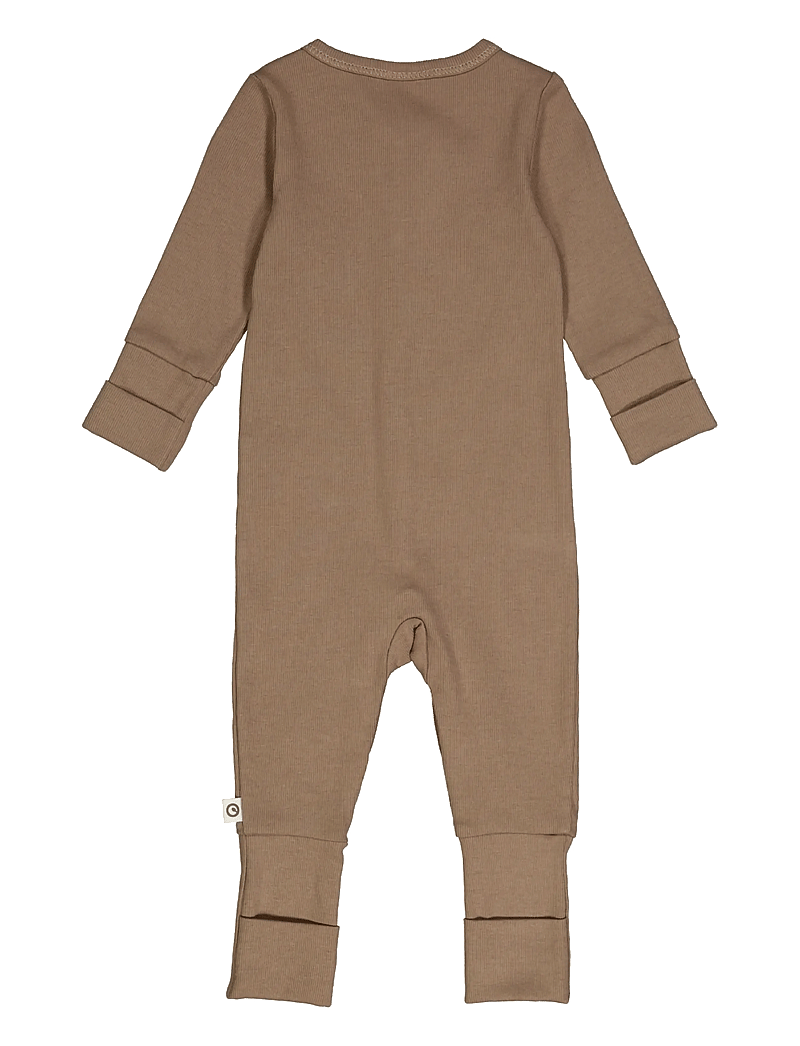 Müsli by Green Cotton - Rib bodysuit - langærmede heldragter - walnut - 2