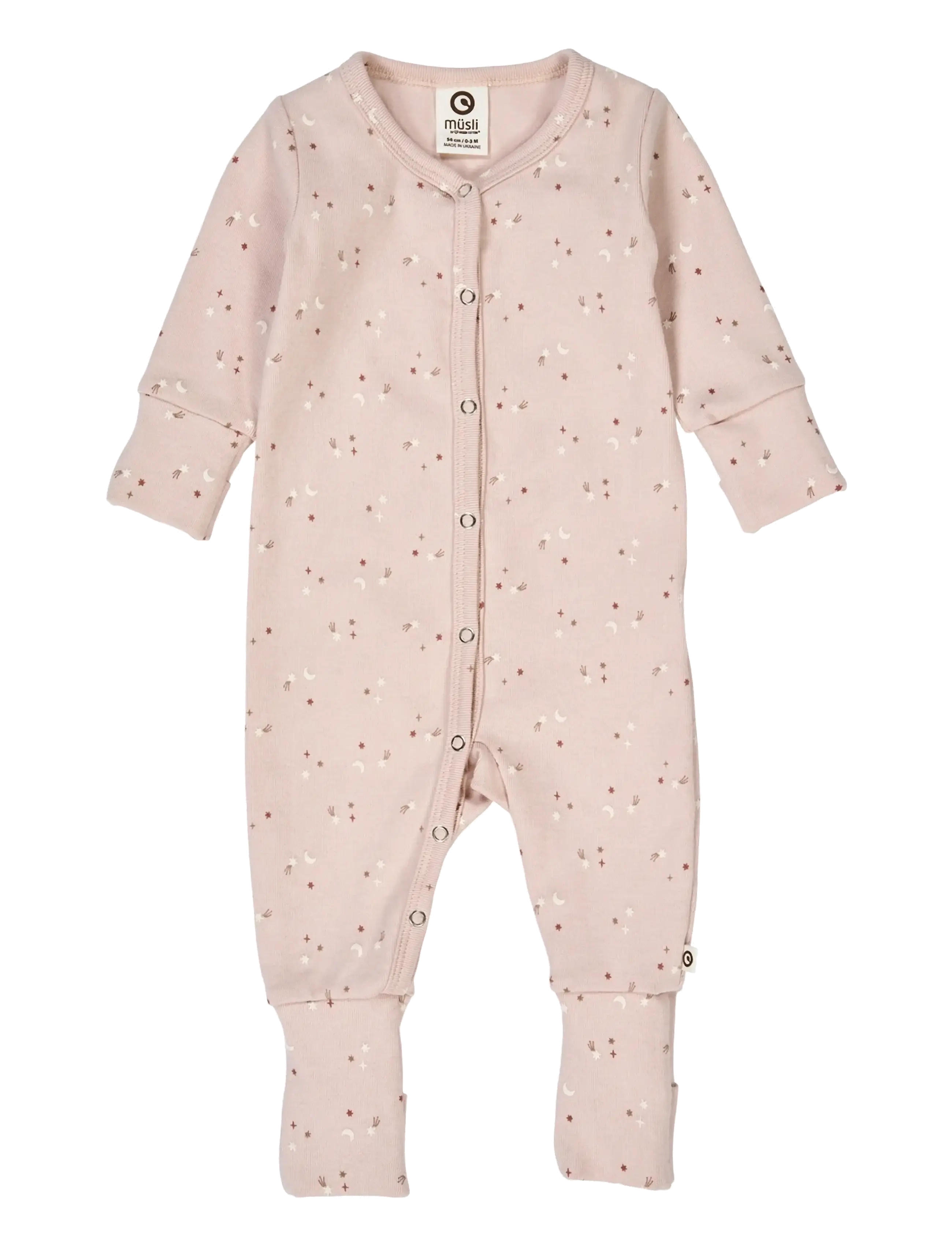 Müsli by Green Cotton Stars bodysuit - Nyheder - NIGHTINGALE/ WALNUT/ DAYDREAM / pink/rose