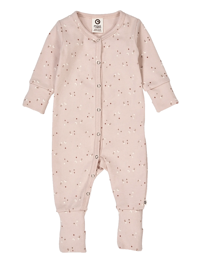 Müsli by Green Cotton - Stars bodysuit - långärmade bodysuits - nightingale/ walnut/ daydream - 1