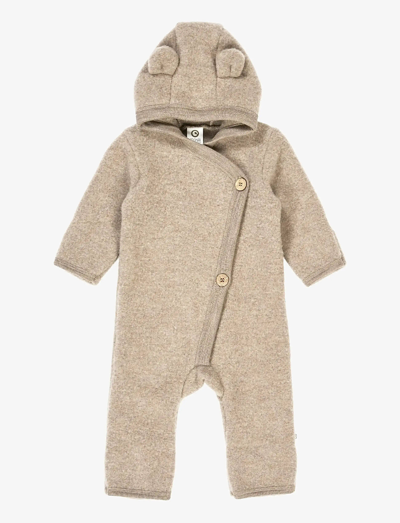 Müsli by Green Cotton - Woolly fleece suit - fleece sets - balsam melange - 1