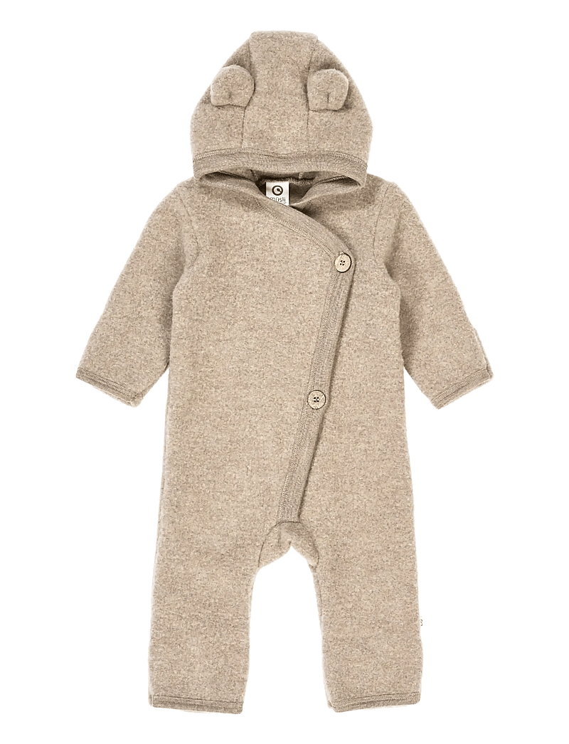 Müsli by Green Cotton - Woolly fleece suit - fleece-sets - balsam melange - 1
