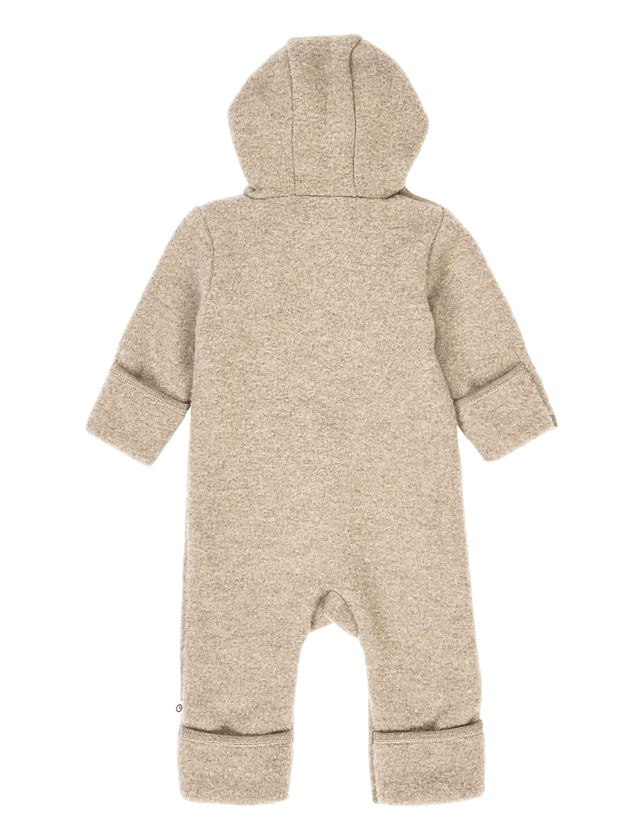 Müsli by Green Cotton - Woolly fleece suit - fleece sæt - balsam melange - 2
