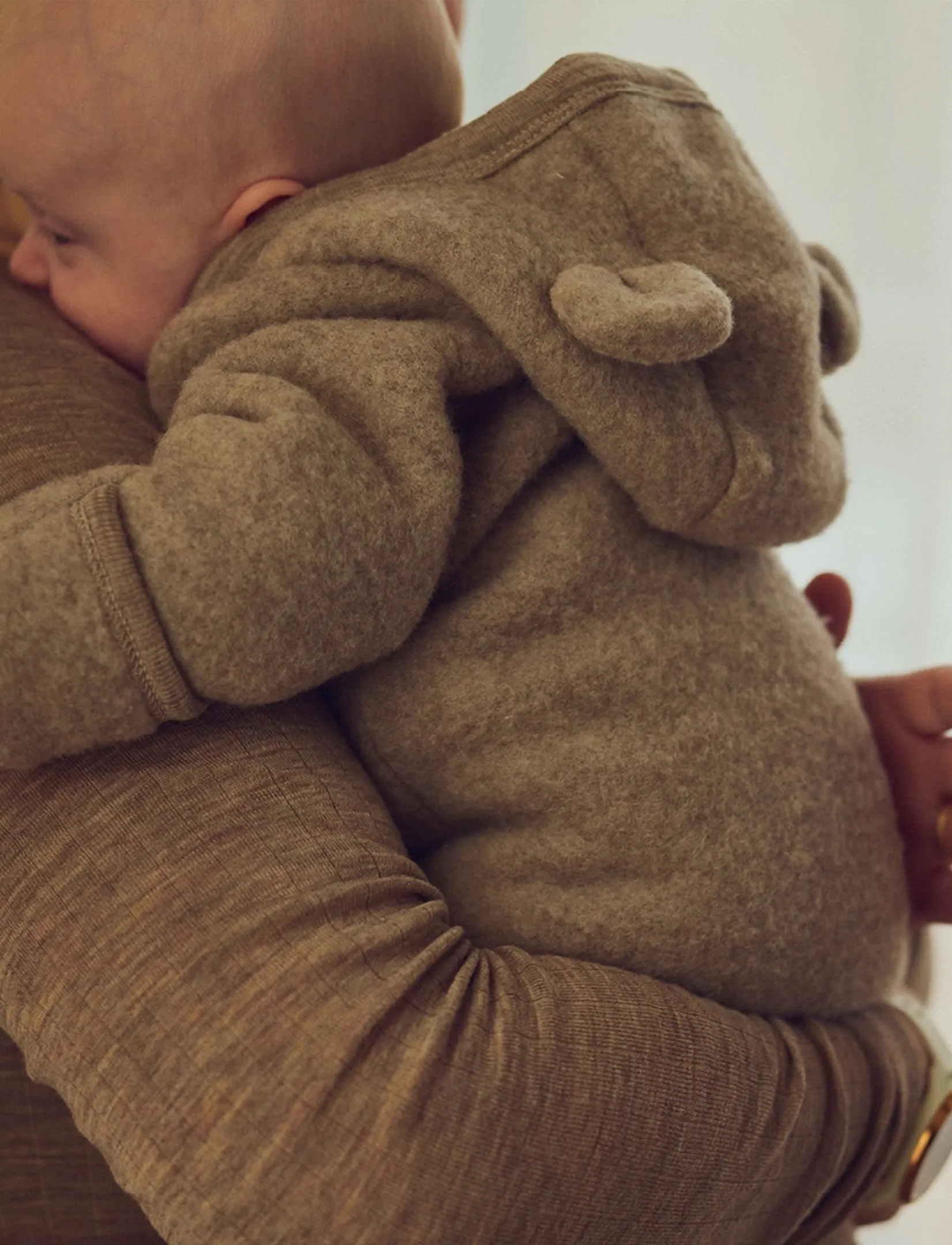 Müsli by Green Cotton - Woolly fleece suit - fleece sæt - balsam melange - 4