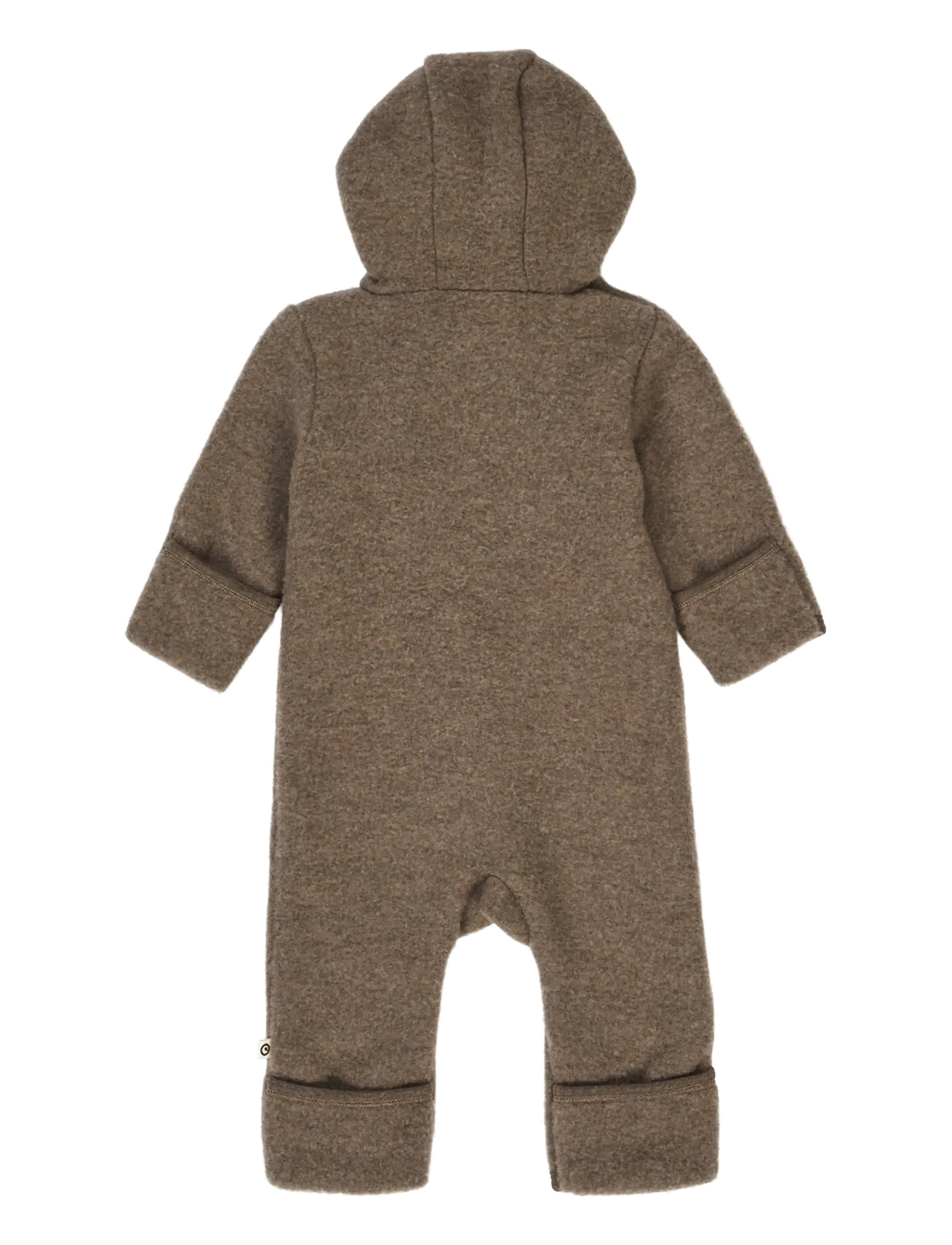 Müsli by Green Cotton - Woolly fleece suit - fleece sets - walnut melange - 2