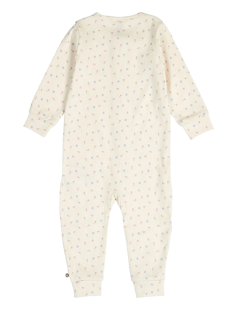Müsli by Green Cotton - Spring zip bodysuit - pikkade varrukatega - tofu/ nectar/ shell blue - 1