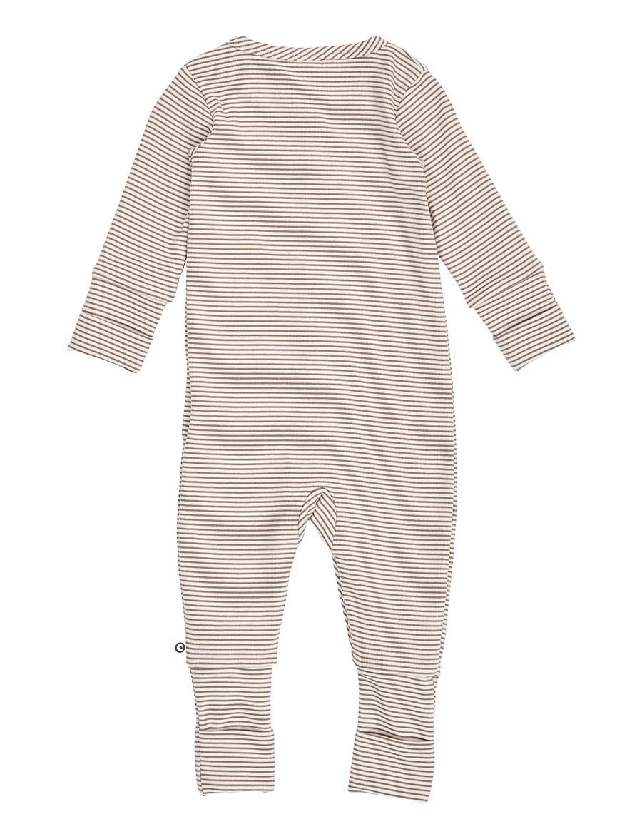 Müsli - Mini stripe rib bodysuit - balsam cream/ walnut 690000343 - 2
