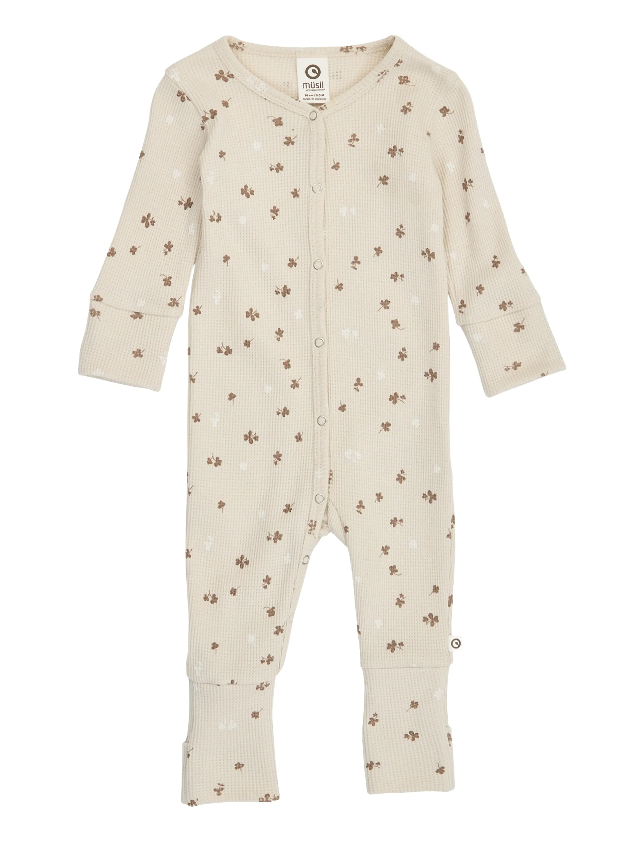 Müsli Clover bodysuit - Tøj - OAT/ BALSAM CREAM/ WALNUT 690000344 / cream