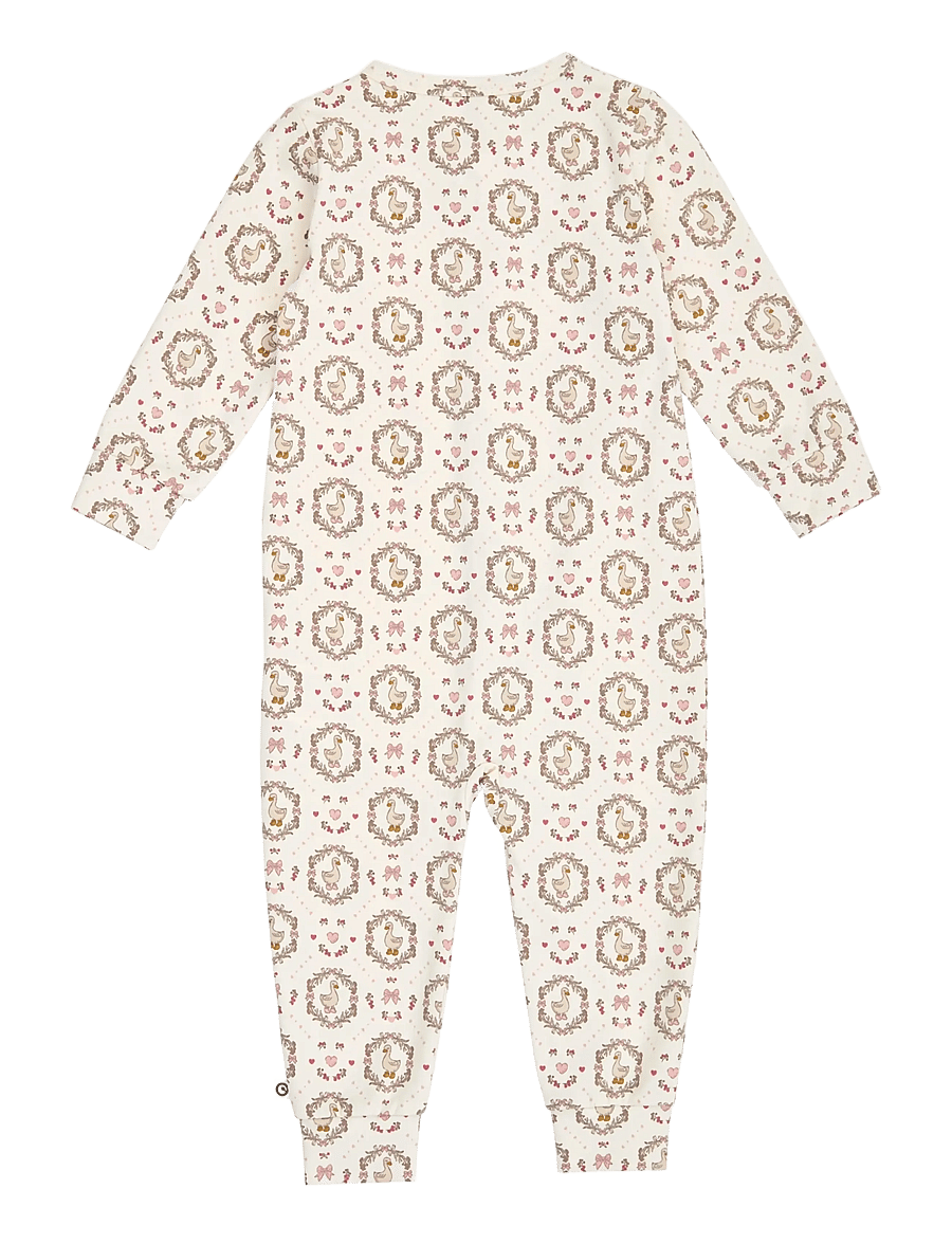 Müsli - Heritage duck zip bodysuit - balsam cream/ blush/ baroque rose - 1