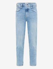 MUSTANG - Style Denver Cropped - tapered jeans - denim blue medium bleach - 0