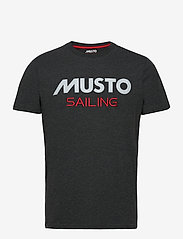 Musto - MUSTO TEE - short-sleeved t-shirts - carbon - 0