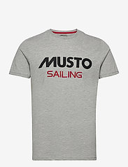 Musto - MUSTO TEE - short-sleeved t-shirts - grey melang - 0