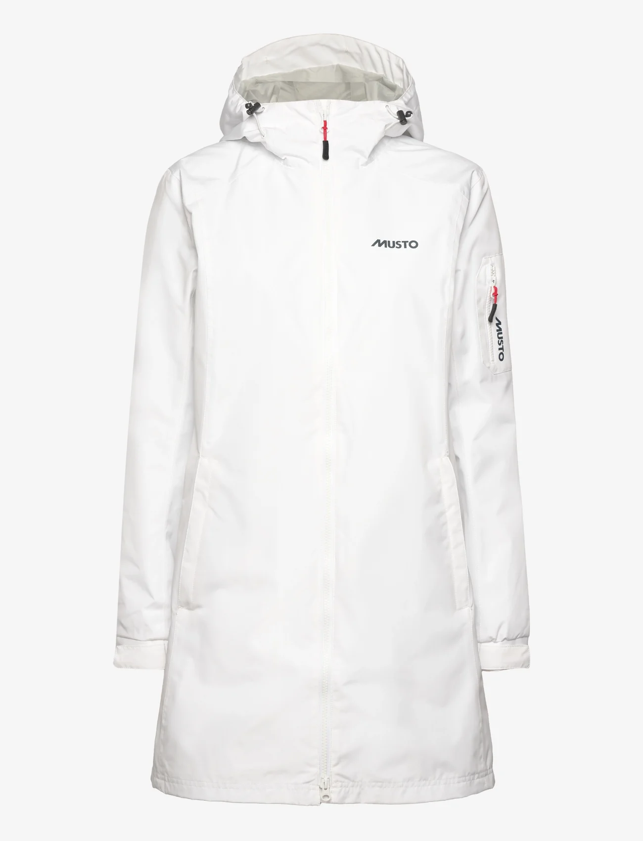 Musto - SARDINIA LONG RAIN JKT FW - płaszcze przeciwdeszczowe - white - 0