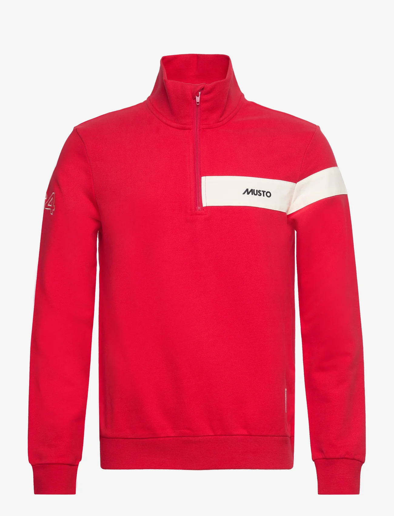 Musto - MUSTO 64 1/2 ZIP SWEAT - mid layer jackets - true red - 0