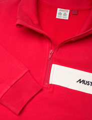 Musto - MUSTO 64 1/2 ZIP SWEAT - medvilniniai megztiniai - true red - 2