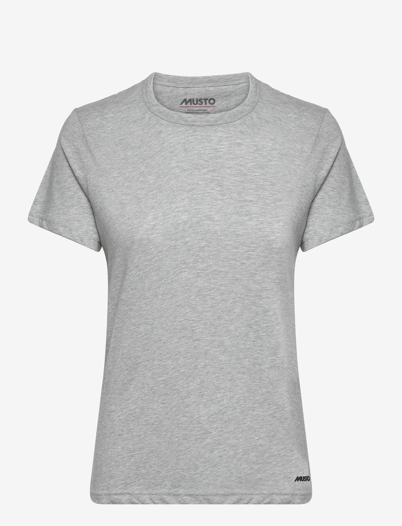 Musto - W ESS TEE - t-shirts - grey melang - 0