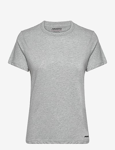 Musto W ESS TEE - Överdelar - GREY MELANGE / grey