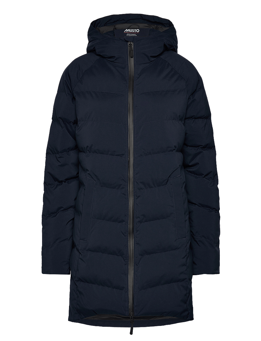 Musto - W MARINA LONG QUILTED JKT - daunenjacken - navy - 0